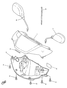 YA50R Обтекатель 1