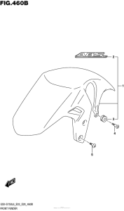 GSX-S750 (ABS) Front Fender (Gsx-S750Al6 E28)