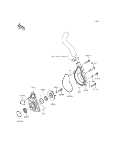 EX400 ウォータポンプ