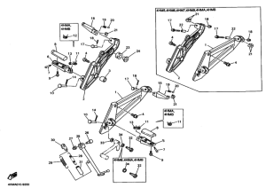 XJR400R ｽﾀﾝﾄﾞ･ﾌｰﾄﾚｽﾄ