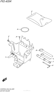 DL650X (ABS) Battery Holder