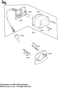 KDX175 Taillight unit ass`y