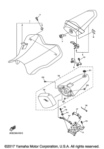 YZF-R1M Сиденье