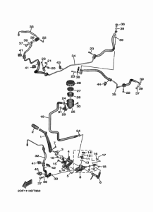 XV1900FDD Задний торм цилиндр
