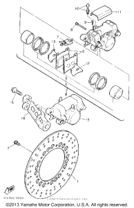 FZR1000DC Задний суппорт