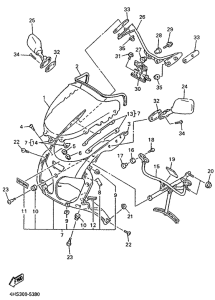 YZF750SP Обтекатель 1