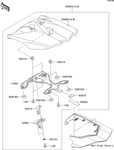ZX1000 Accessory(single seat cover)