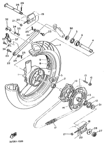 FZR1000 Переднее колесо