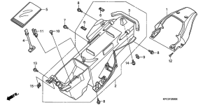 XL125V Заднее крыло