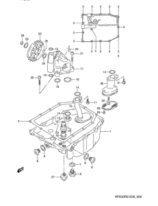 RF600 Картер маслянный