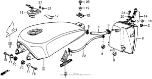 VT700C Топливный бак