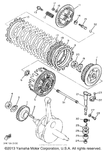 XT600UC (CA ED.) Сцепление