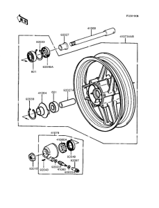 ZX400 Переднее колесо