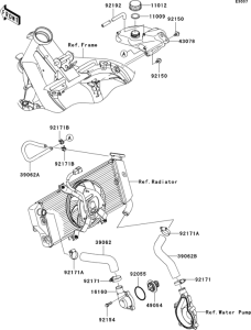 ER650 Патрубки охлаждения