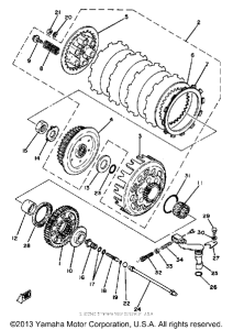 TZ250H Сцепление