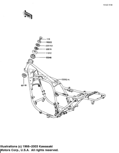 KZ1100 Frame comp