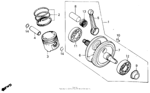 TLR200 Коленвал