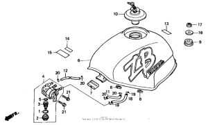 ZB50 Топливный бак