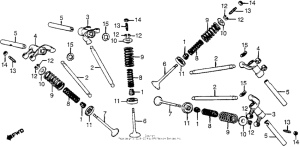 CX500 Valve + upper rocker arm