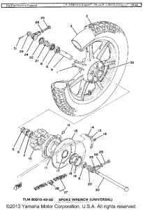 SR500F Переднее колесо