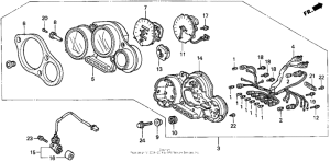 CBR900RR Speedometer + tachometer 95-97