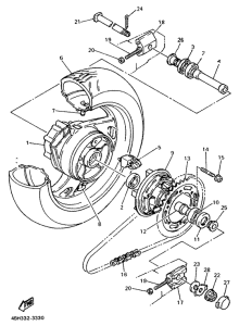 GTS1000 Переднее колесо