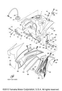 TTR125EY Топливный бак