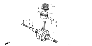 CH125 Crankshaft / piston