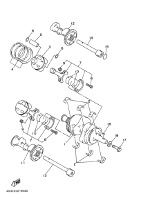 TDM850 Коленчатый вал и поршни