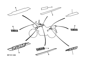 TDM850 ｸﾞﾗﾌｲﾂｸ. ｴﾝﾌﾞﾚﾑ