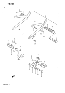 DR650 Подножки