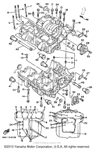 XJ700XS Картер двигателя