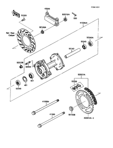  Задняя ступица колеса