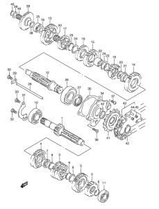 RGV250 Трансмиссия