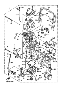 WR400F Carburetor assy