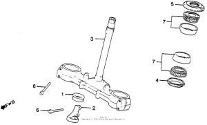 XR250R Траверса нижняя