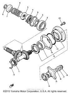 XJ650LH Промежуточный ведущий вал