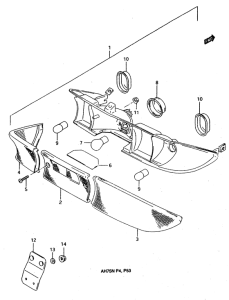 AH75 Задний комбинированный сигнал