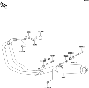 ER500 Глушитель
