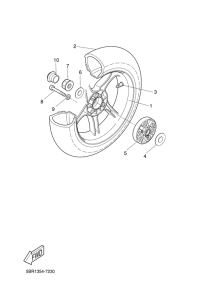 YQ50 Переднее колесо
