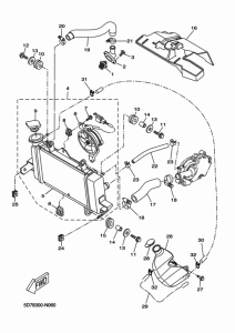 YZF-R125 Radiator & hose