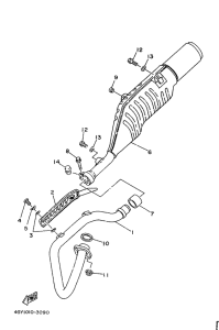 TT250R Выхлопная система