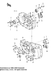 KZ200 Картер двигателя