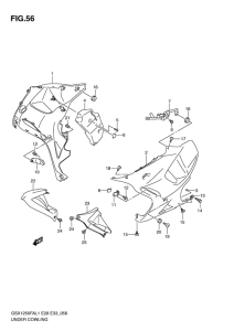 GSX1250 (ABS) Under cowling