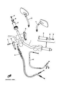 FZX250 ｽﾃｱﾘﾝｸﾞﾊﾝﾄﾞﾙ. ｹｰﾌﾞﾙ