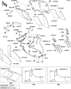 ZX600 Cowling lowers(1 / 2)