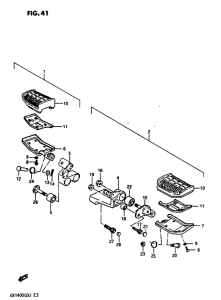 GV1400 Front footrest
