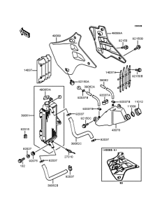 KDX125 Радиатор