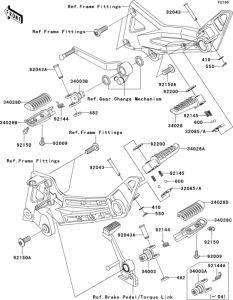 ZR1000 Подножки