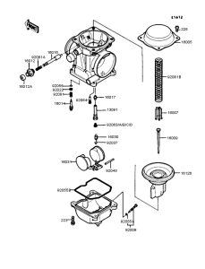 EX400 Карбюратор в разборе